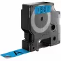 DYMO Authentic D1 Labels | Schwarzer Druck auf blauem Band | 19 mm x 7 m | Selbstklebende Etiketten für LabelManager Etikettendrucker | Hergestellt in Europa