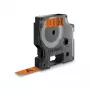 DYMO Authentic D1 Langlebige Etiketten | Schwarzer Druck auf orangefarbenem Band | 12 mm x 3 m | Hochleistungs-Etikettenband für LabelManager Etikettendrucker