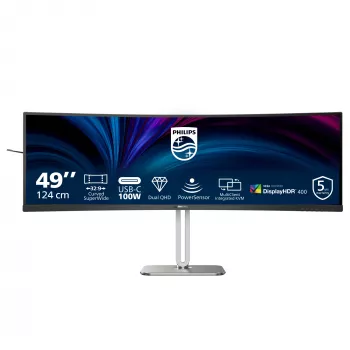 Philips 5000 series 49B2U5900C/00 Computermonitor 124 cm (48,8 Zoll) 5120 x 1440 Pixel Dual QHD LCD Schwarz