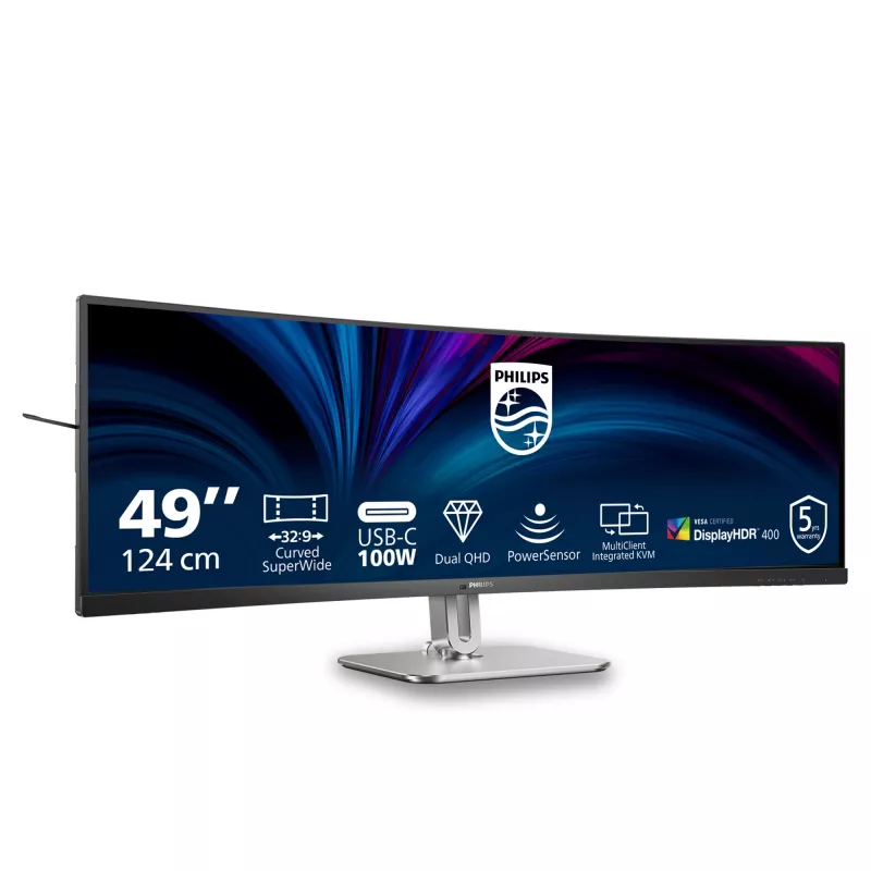 Philips 5000 series 49B2U5900C/00 Computermonitor 124 cm (48,8 Zoll) 5120 x 1440 Pixel Dual QHD LCD Schwarz