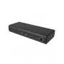 ICY BOX DockingStation 17-in-1, sechs Videoausgänge, Kabelgebunden, USB 3.2 Gen 2 (3.1 Gen 2) Typ-C, 140 W, 3,5 mm, 10,100,1000,2500 Mbit/s, Schwarz