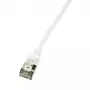 Netzwerkkabel LogiLink CQ9011S RJ-45 Cat6a 0,3 m Weiß