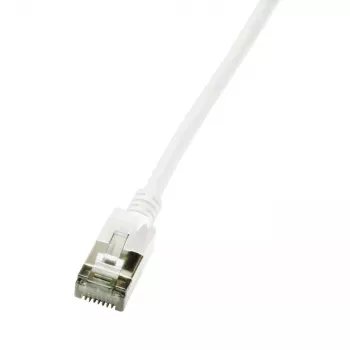 Netzwerkkabel LogiLink Ultraflex SlimLine RJ-45 Cat6a 1 m Weiß