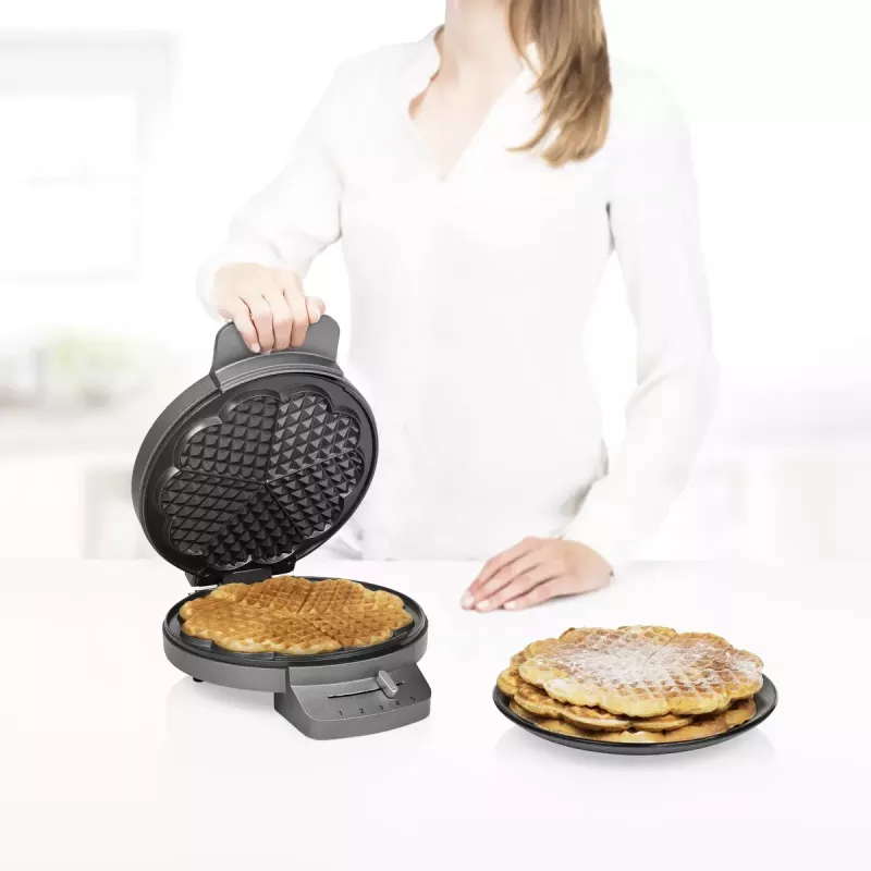 Waffeleisen Princess 01.132380.01.001 5 Herzwaffeln 1200W Edelstahl