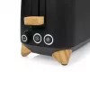 Toaster Princess 142361 2 Scheiben 1000 W Schwarz Silber Holz