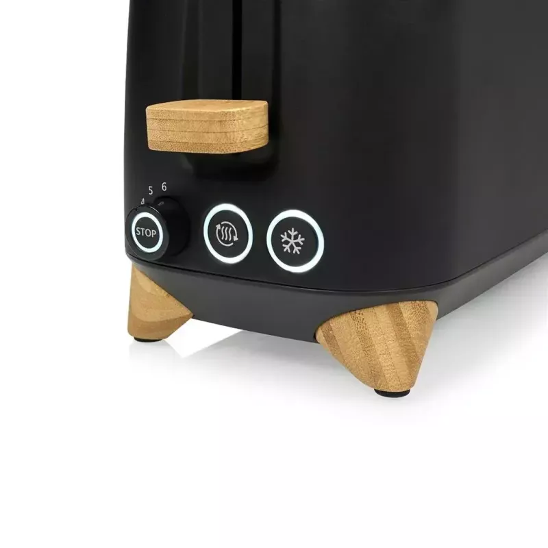 Toaster Princess 142361 2 Scheiben 1000 W Schwarz Silber Holz