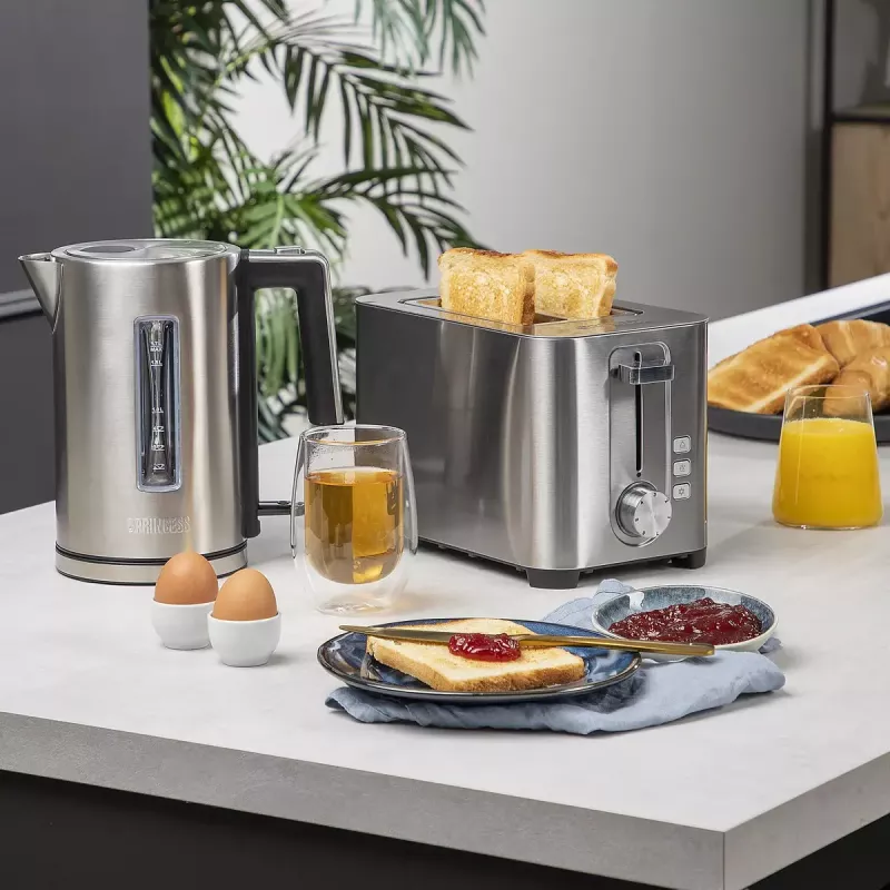 Toaster Princess 01.142400.01.001 2 Scheiben Edelstahl 850W