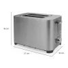 Toaster Princess 01.142400.01.001 2 Scheiben Edelstahl 850W