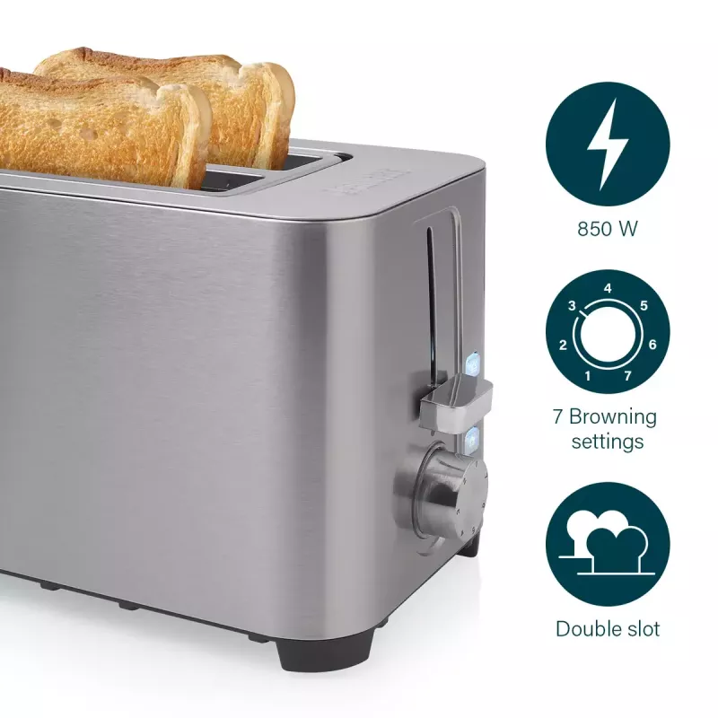 Toaster Princess 01.142400.01.001 2 Scheiben Edelstahl 850W