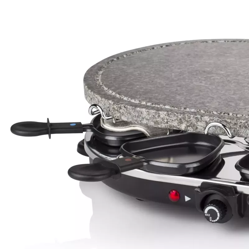 Princess 162720 Raclette 8 Oval Stone Grill Party 1200W 8 Pfannen