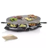 Princess 162720 Raclette 8 Oval Stone Grill Party 1200W 8 Pfannen