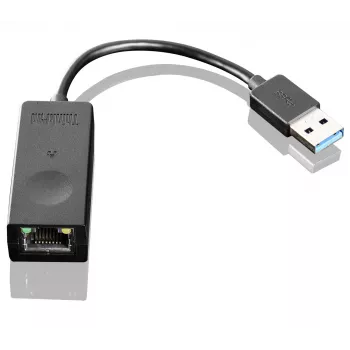 Lenovo 03X6840 Adapter RJ-45 zu USB 2.0 Typ-A Schwarz