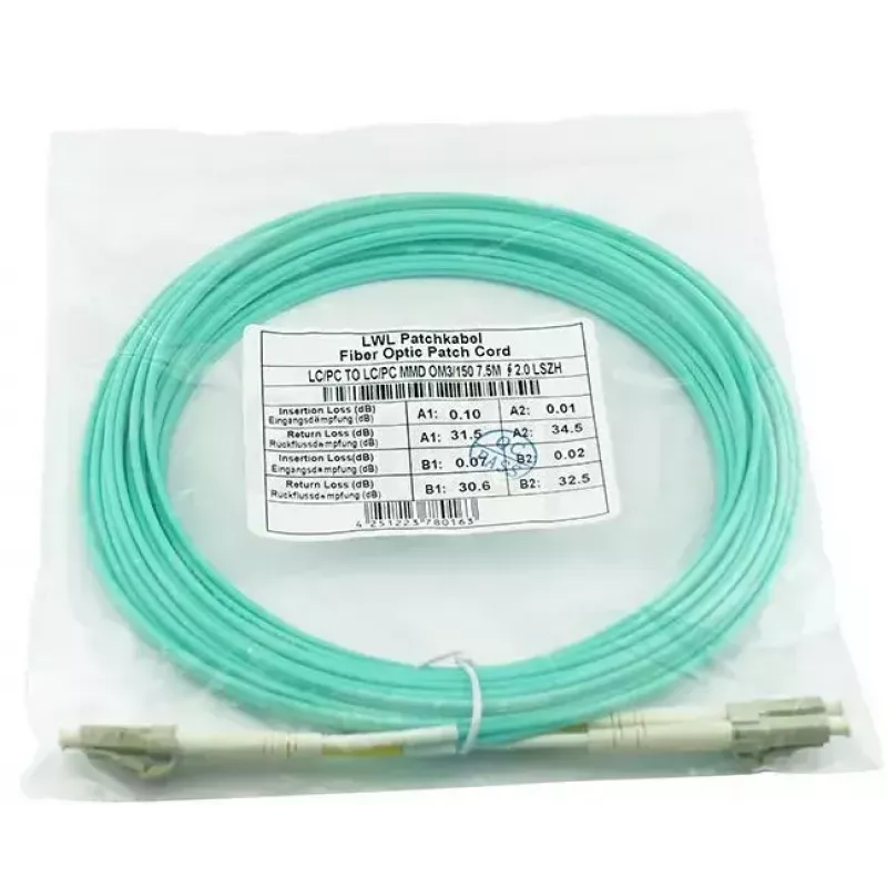 BlueOptics InfiniBand Glasfaserkabel 15 m 2x LC LC/APC Grün