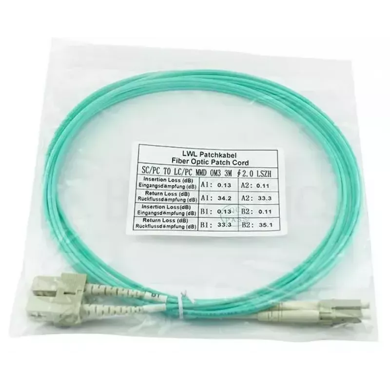 BlueOptics InfiniBand Glasfaserkabel 50 m 2x LC 2x SC LC/APC