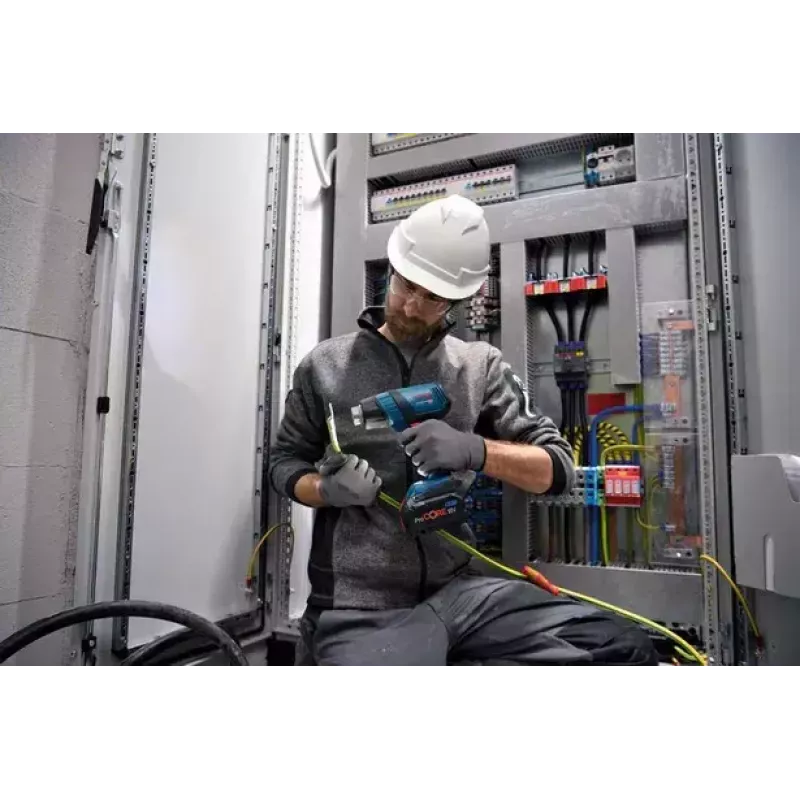 Bosch GHG 18V-50 Heißluftgebläse 175 l/min 500 °C Schwarz, Blau