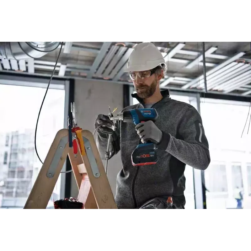 Bosch GHG 18V-50 Heißluftgebläse 175 l/min 500 °C Schwarz, Blau