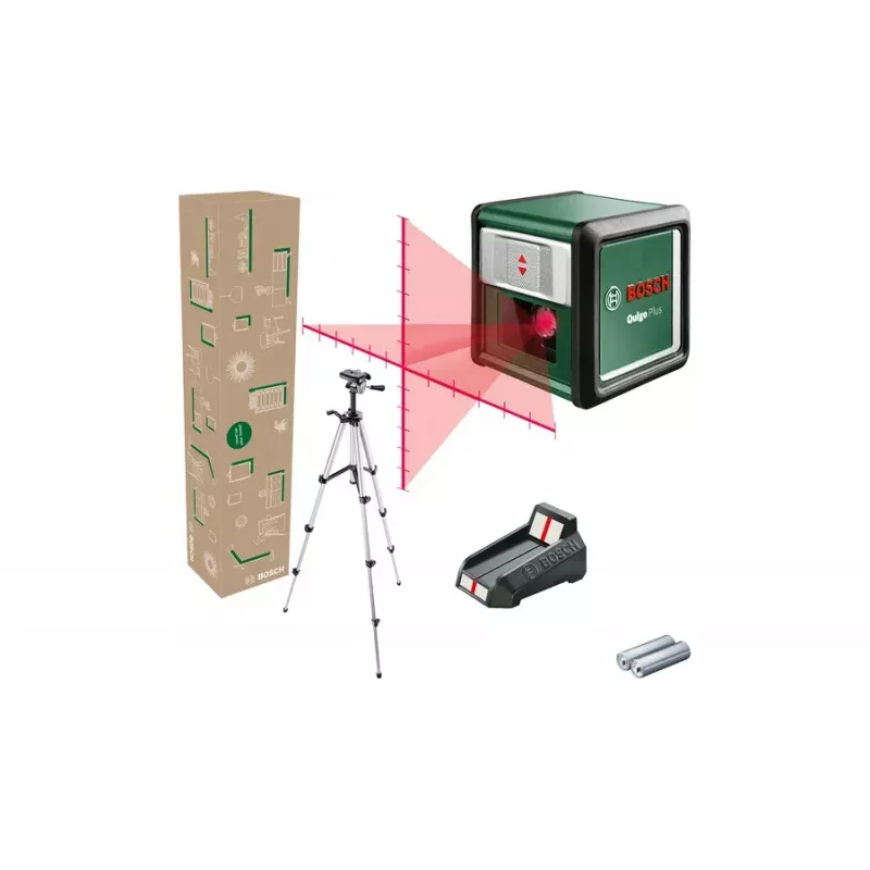 Linien-/Punktlaser Bosch Quigo Plus Maximale Reichweite 12 m Selbstnivellierbereich ±4°