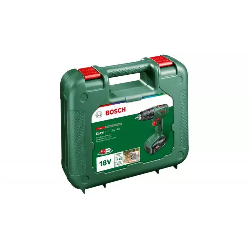 Bosch EasyDrill 18V-40 1630 RPM Keyless 1.3 kg Schwarz, Grün