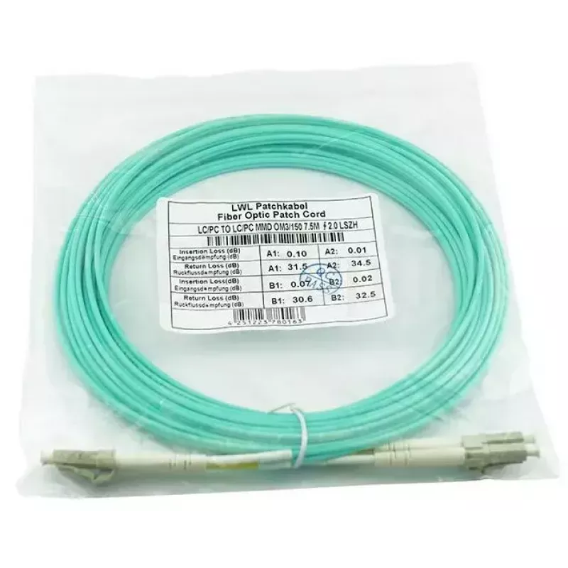 BlueOptics 10G-SR-50M-BO Glasfaserkabel LC Aqua 50m OM3