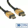 HDMI-Kabel ROLINE GOLD High Speed mit Ethernet, M/M, 7,5 m