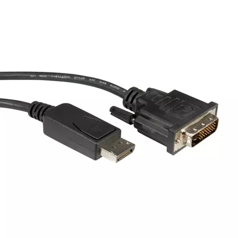 DisplayPort-Kabel ROLINE DP-DVI (24+1) LSOH M/M 3 m