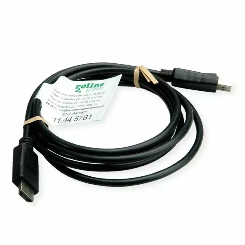 DisplayPort ROLINE 11.44.5782-10 HDTV Schwarz