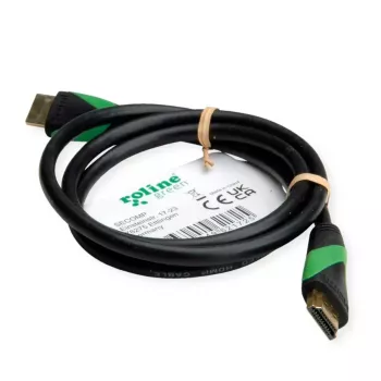 ROLINE HDMI-Kabel 1m Typ A Stecker auf Stecker vergoldet Schwarz