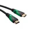 ROLINE HDMI-Kabel 1m Typ A Stecker auf Stecker vergoldet Schwarz
