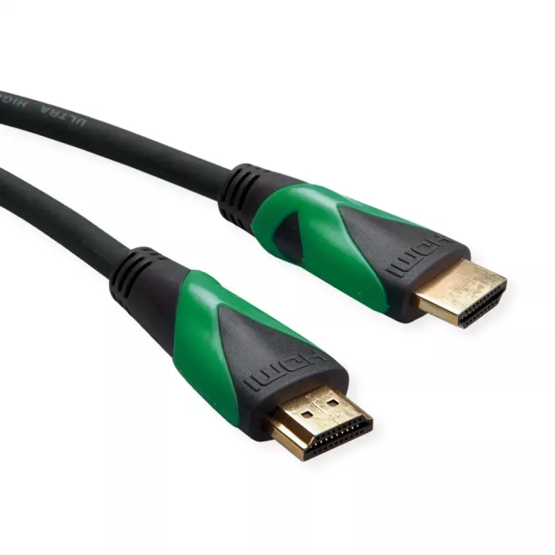 ROLINE HDMI-Kabel 1m Typ A Stecker auf Stecker vergoldet Schwarz