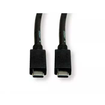 USB Kabel ROLINE Grün 11.44.9056 USB 3.2 Gen 2 1m USB C Schwarz