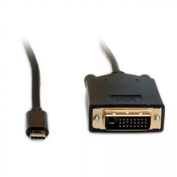 Videokabeladapter VALUE 11.99.5831 1m USB C DVI Schwarz