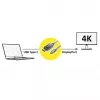 Video-Kabeladapter VALUE 11.99.5846 2m DisplayPort USB Type-C Schwarz