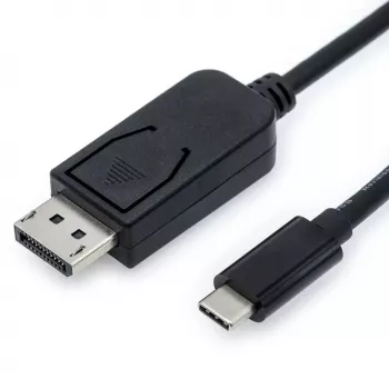 Video-Kabeladapter VALUE 11.99.5846 2m DisplayPort USB Type-C Schwarz