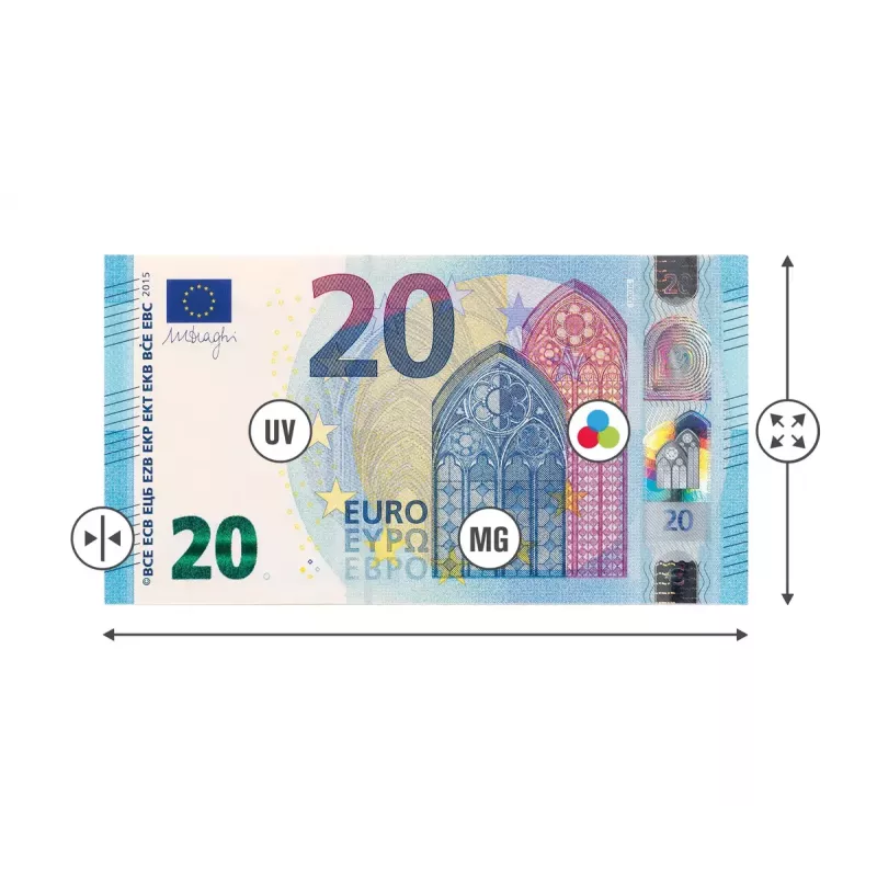 Banknotenzählmaschine Safescan 2265 G2 Weiß AC 220-240V LCD
