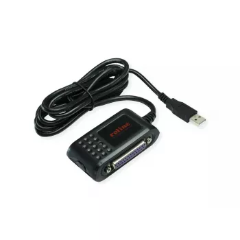 ROLINE 12.02.1017 Kabeladapter USB A RS-232 + DB25 Schwarz 1,8 m