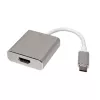 Video-Kabeladapter ROLINE 12.03.3210 USB Type-C zu HDMI Type A 0,1 m Silber