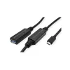 ROLINE USB-Kabel 12.04.1066 USB 3.2 Gen 1 10m USB C USB A Schwarz
