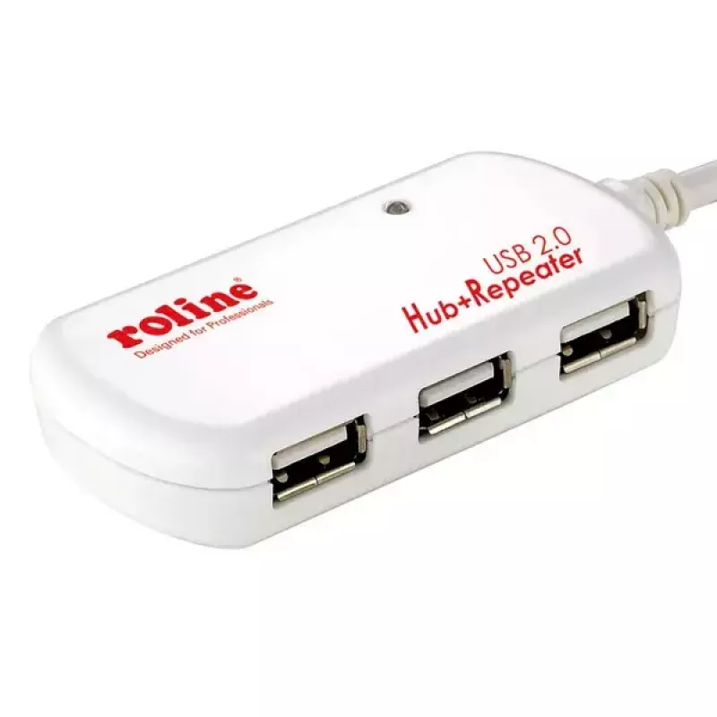 USB Hub ROLINE 4 Ports mit Repeater 12 m