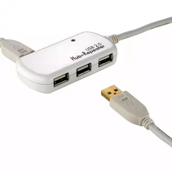 USB Hub ROLINE 4 Ports mit Repeater 12 m