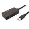 ROLINE USB 3.2 Gen 1 Hub 4 Ports mit Repeater schwarz 10 m