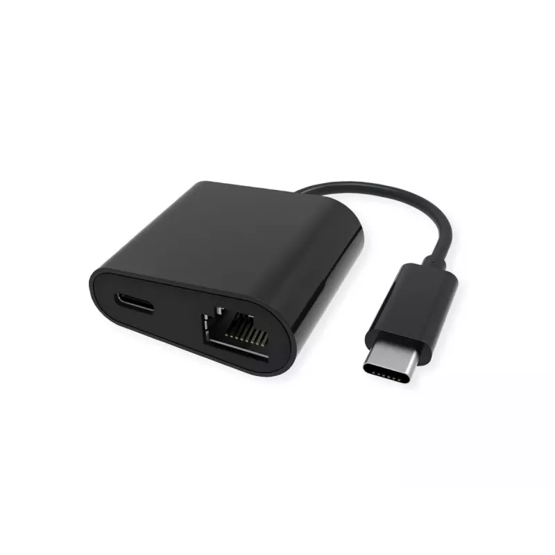 Ethernet-Netzwerkkarte VALUE 12.99.1118 kabelgebunden USB Typ-C Schwarz