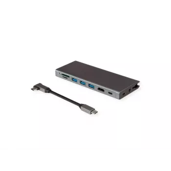 Laptop-Dock VALUE 12.99.1138 USB 3.2 Gen 1 Typ-C Kabelgebunden