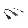 Video-Adapter VALUE 12.99.3146 0,3 m HDMI Typ A DisplayPort Schwarz