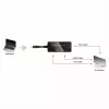 Videokabel-Adapter VALUE 12.99.3154 Mini DisplayPort HDMI VGA 0,1m Schwarz