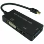 Videokabel-Adapter VALUE 12.99.3154 Mini DisplayPort HDMI VGA 0,1m Schwarz