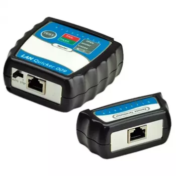 Kabeltester VALUE Quicker Kabel Tester Modell 13.99.3001 — Netzwerkkabel-Durchgangs- und Verdrahtungsprüfung