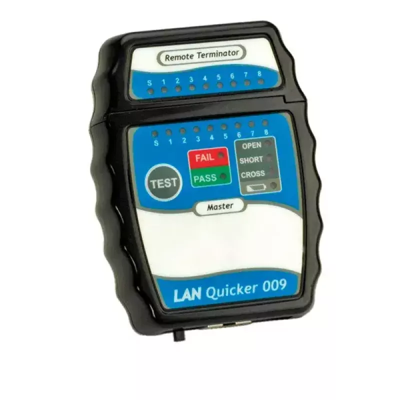 Kabeltester VALUE Quicker Kabel Tester Modell 13.99.3001 — Netzwerkkabel-Durchgangs- und Verdrahtungsprüfung