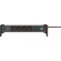 Power extension Brennenstuhl 1391040410 1.8m 4 AC outlets Indoor Schwarz Silver