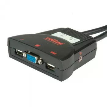 KVM Switch ROLINE Star 1 Benutzer 2 PCs Audio USB