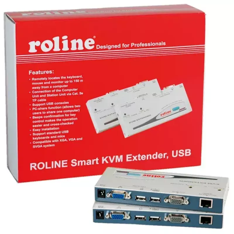 KVM Extender ROLINE Smart USB 14.01.3249
